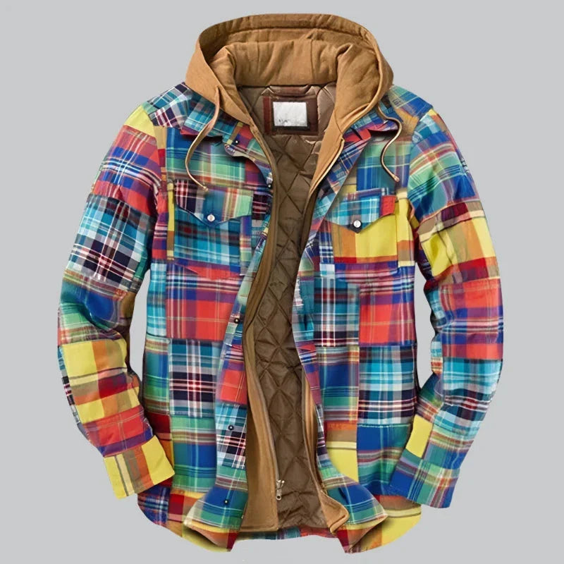 Herren Holzfällerjacke Mit Fleece Futter