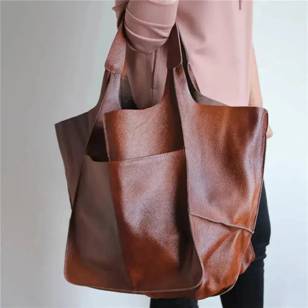 Geräumige Henkeltasche mit Vintage-Charme für Damen