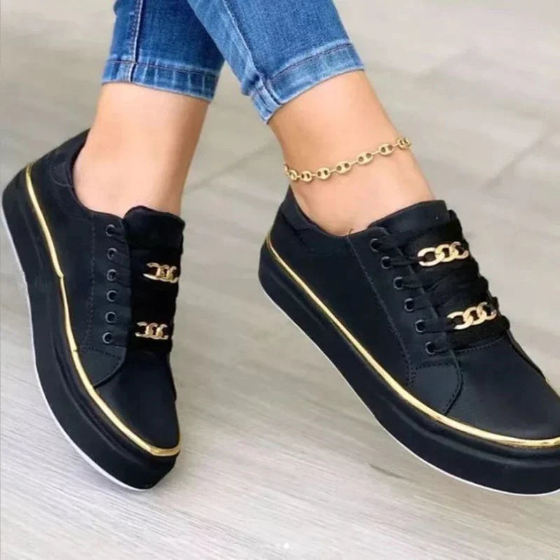 Damen Schuhe Mit Modernem Schnitt Und Stilvollem Detail