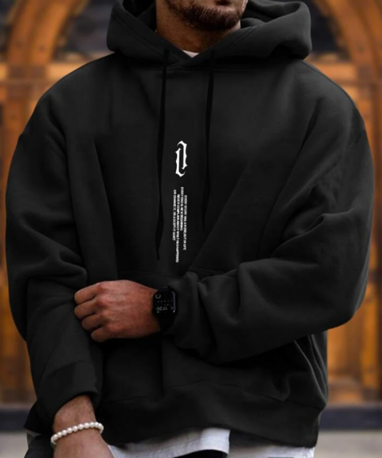 Herren Hoodie Mit Lässigem Streetwear Stil