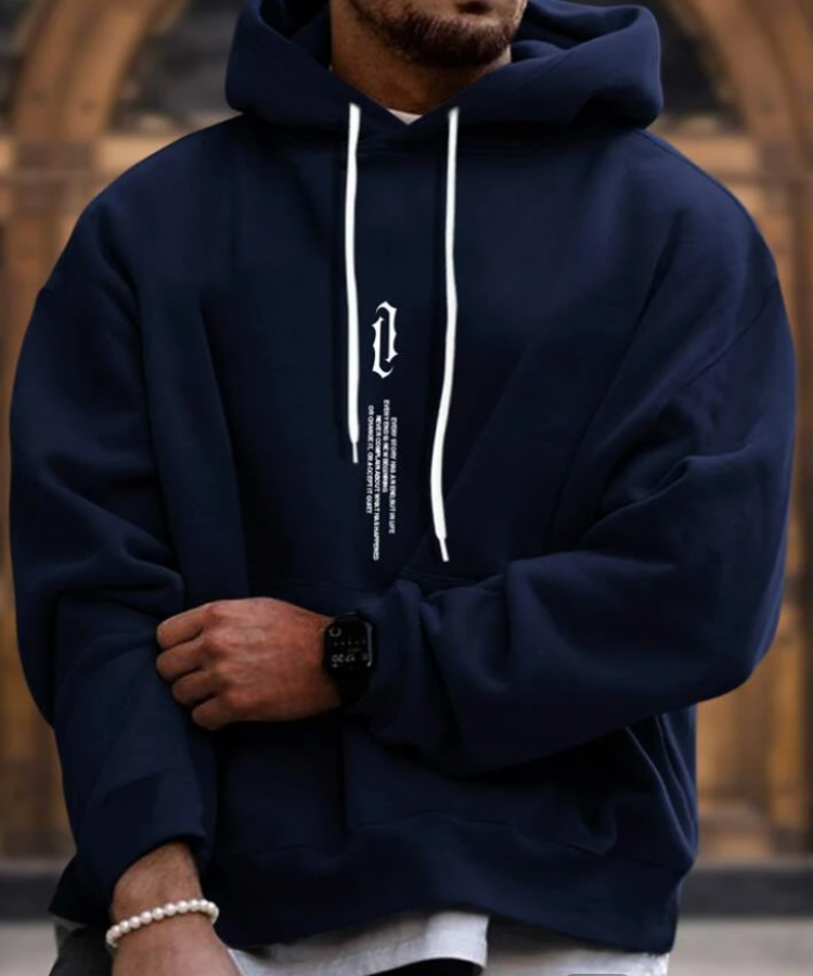 Herren Hoodie Mit Lässigem Streetwear Stil