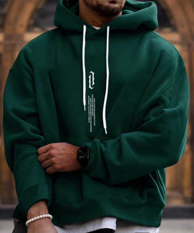 Herren Hoodie Mit Lässigem Streetwear Stil