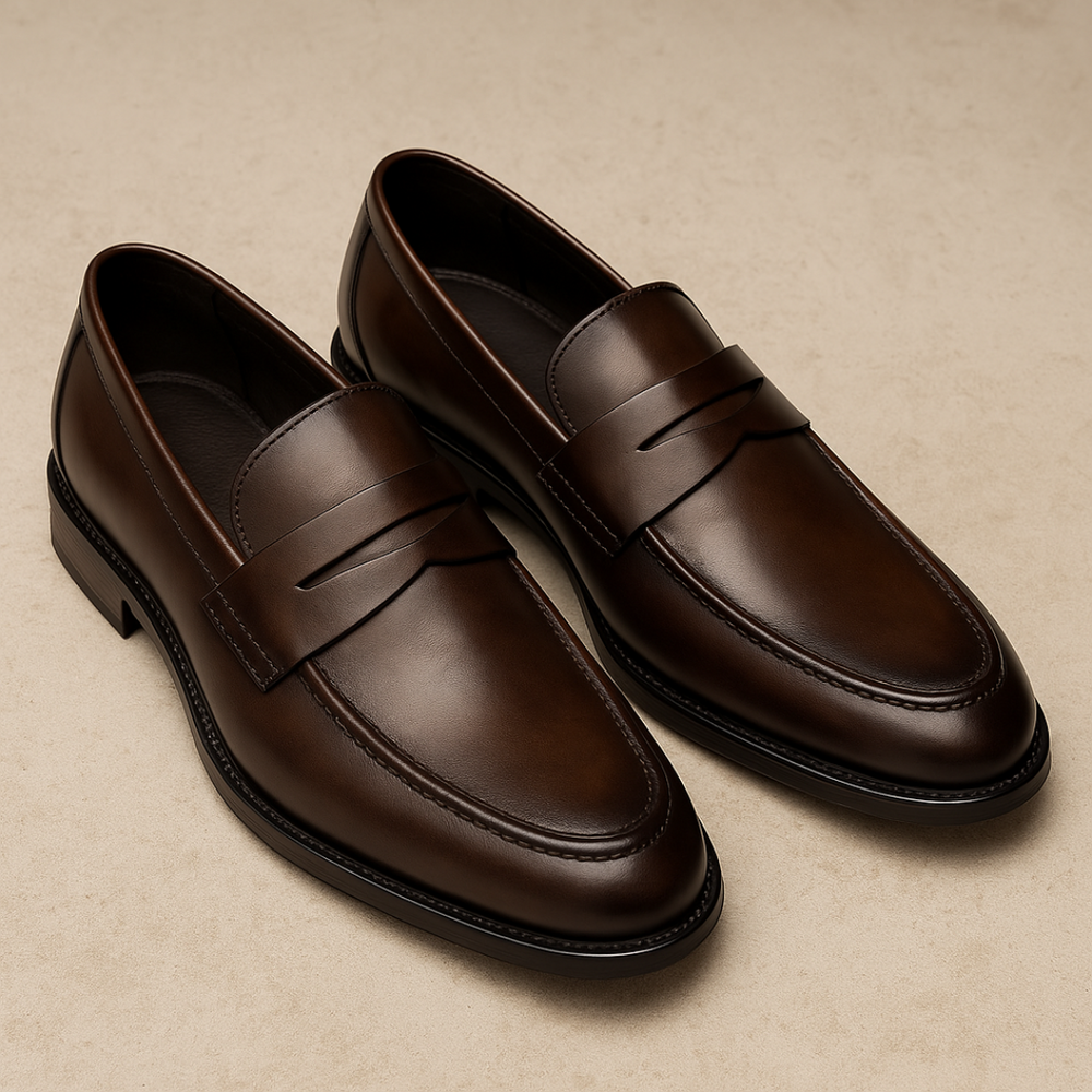 Herren Loafer Aus Leder Mit Penny Strap