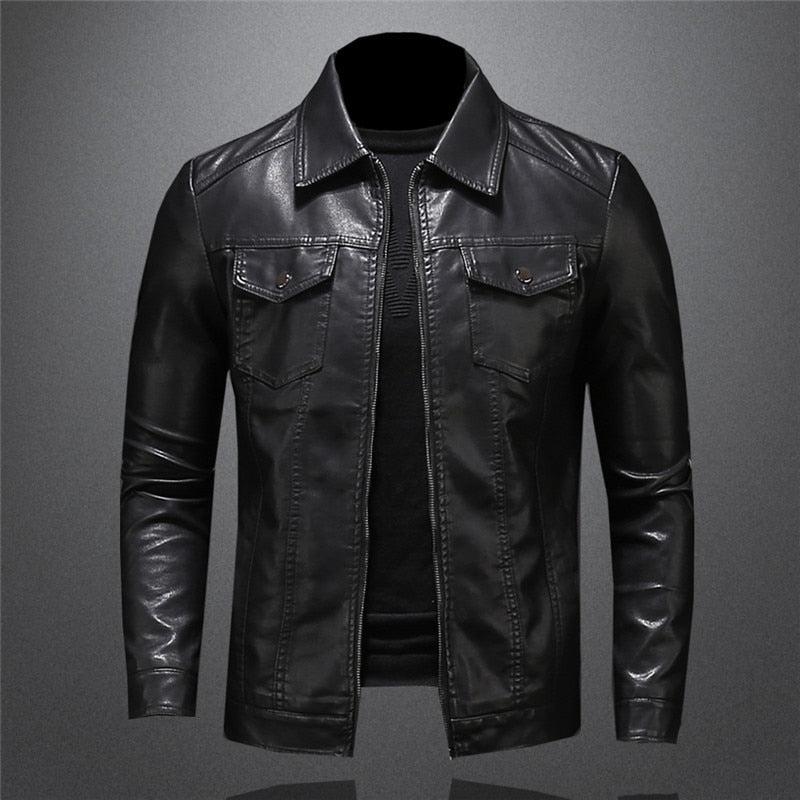 Herren Jacke Mit Kragen Und Reißverschluss