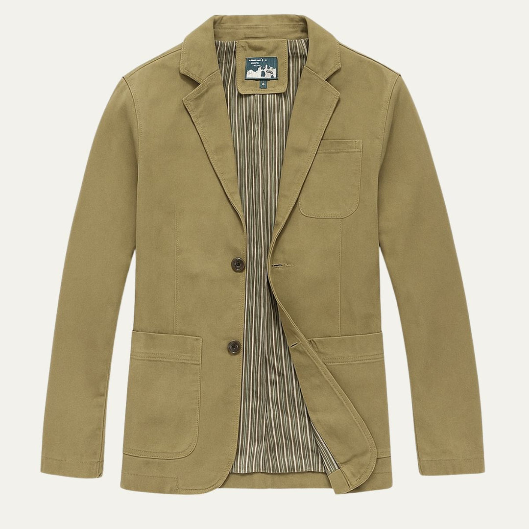 Herren Blazer Style Windbreaker Mit Taschen