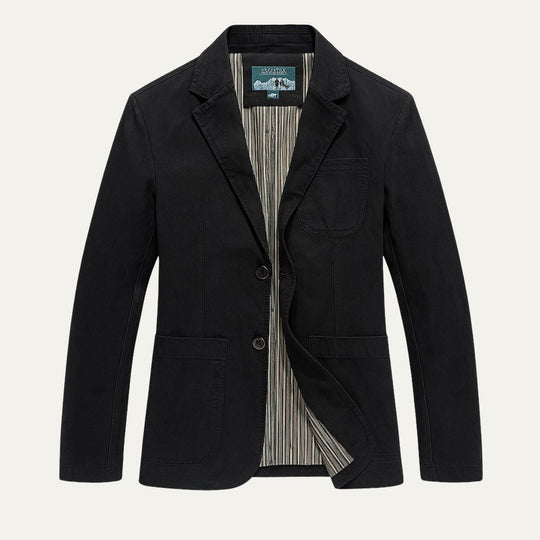 Herren Blazer Style Windbreaker Mit Taschen