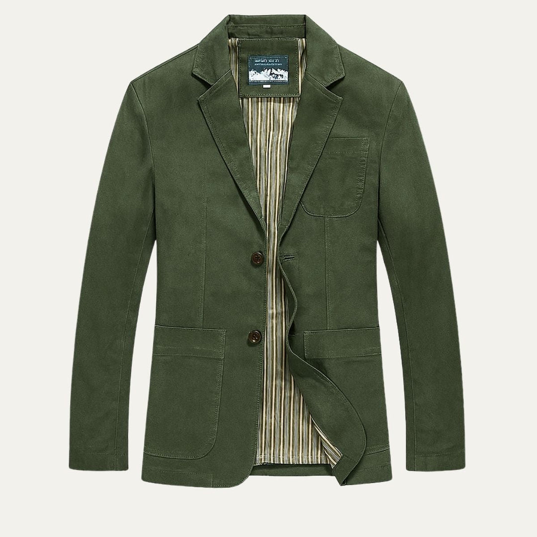 Herren Blazer Style Windbreaker Mit Taschen