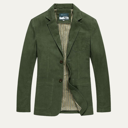 Herren Blazer Style Windbreaker Mit Taschen