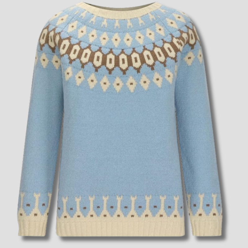 Damen Strickpullover Mit Klassischem Winterdesign