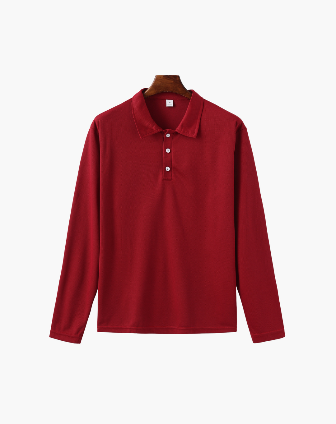 Herren Polo Langarmshirt