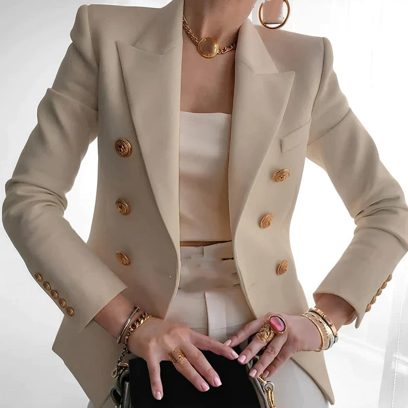 Damen Klassischer Blazer Mit Zeitlosem Design