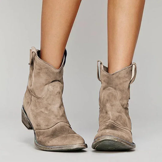 Damen Western Stiefeletten Im Vintage Design