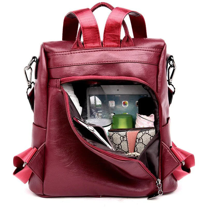 Diebstahlsicherer eleganter Rucksack für Damen