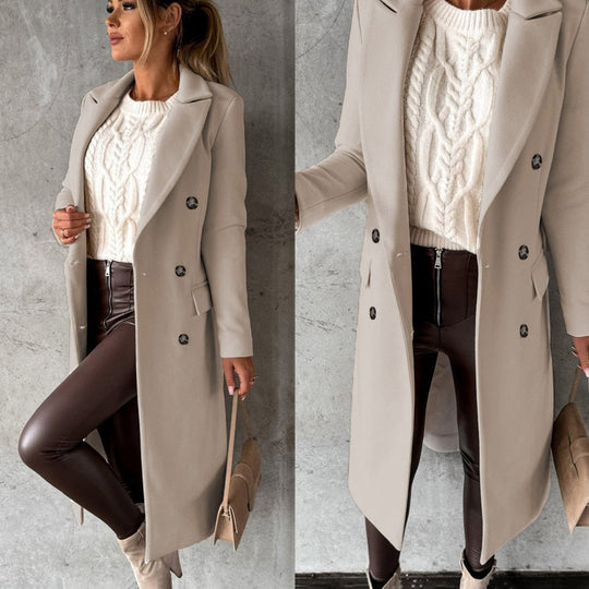 Damen Wintermantel Mit Klassischem Design