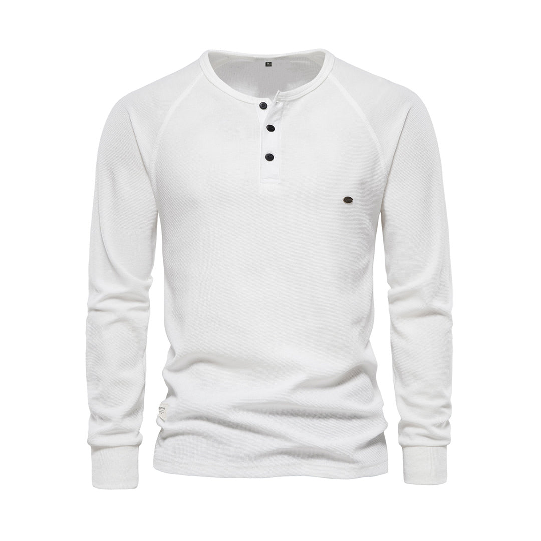 Herren Sommer Langarmhemd