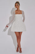 Damen Mini Kleid Mit Schimmerndem Design