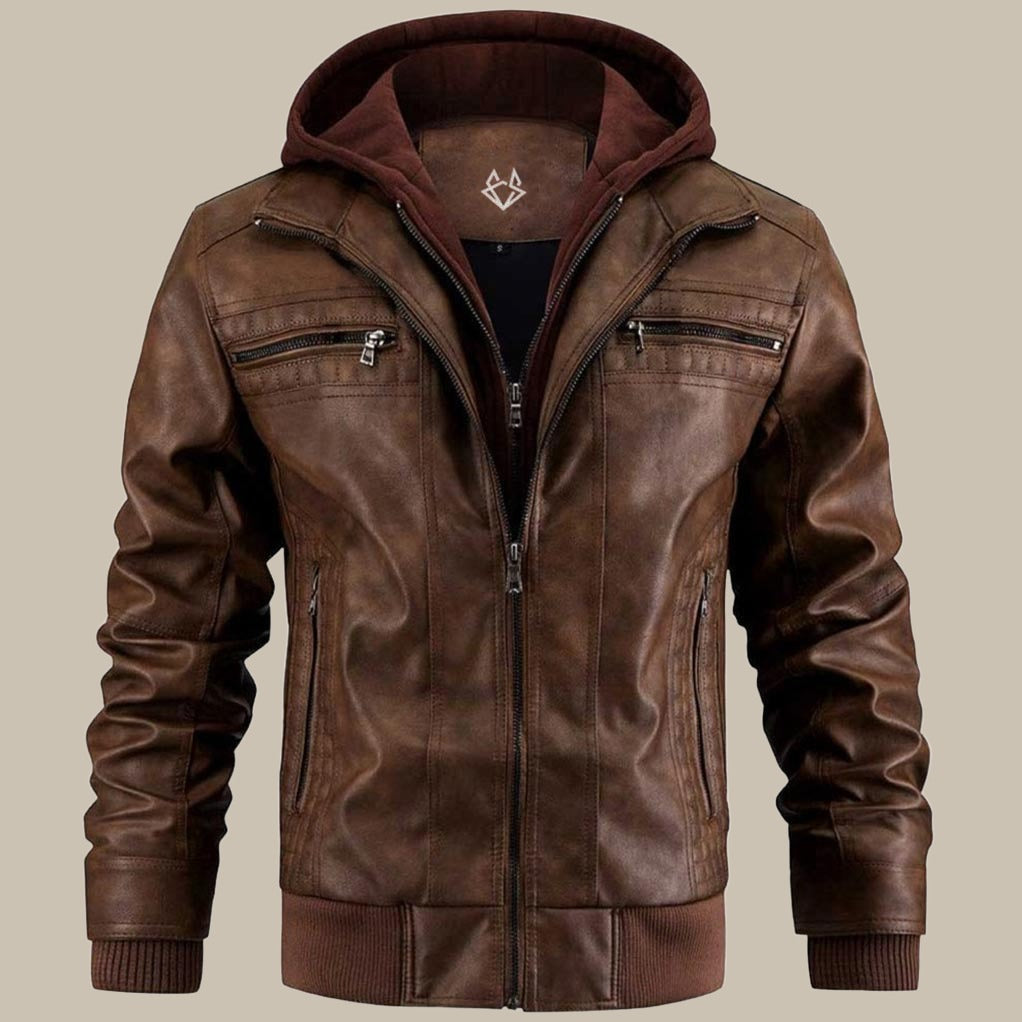 Herren Jacke Mit Kapuze Und Klassischem Schnitt