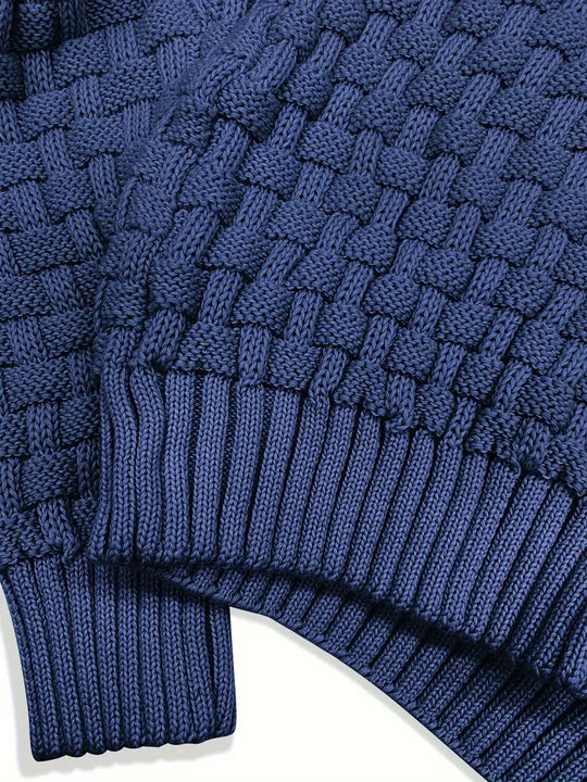 Herren Klassischer Strickpullover Mit Modernem Design