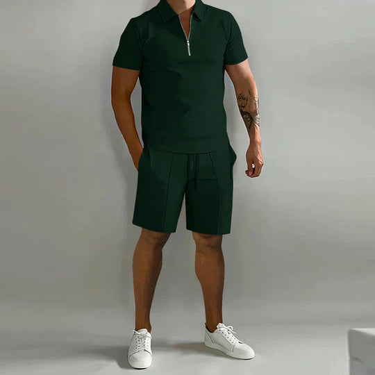 Herren Sommer Set Mit Polo Und Shorts