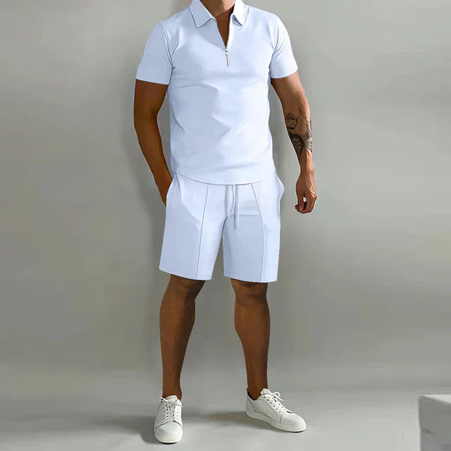 Herren Sommer Set Mit Polo Und Shorts