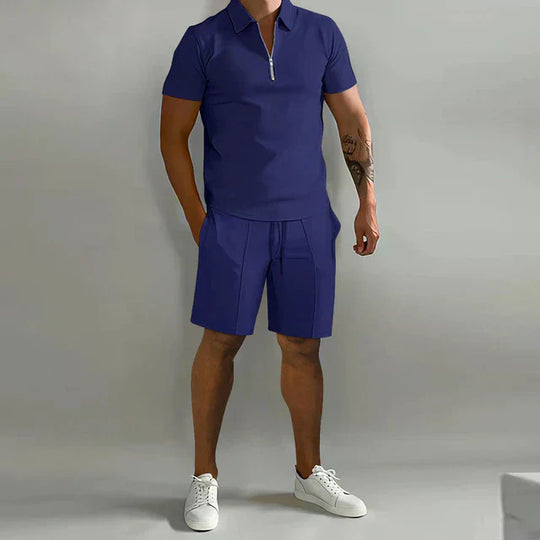 Herren Sommer Set Mit Polo Und Shorts
