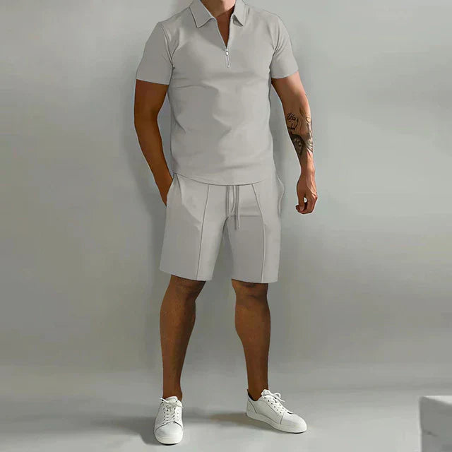 Herren Sommer Set Mit Polo Und Shorts