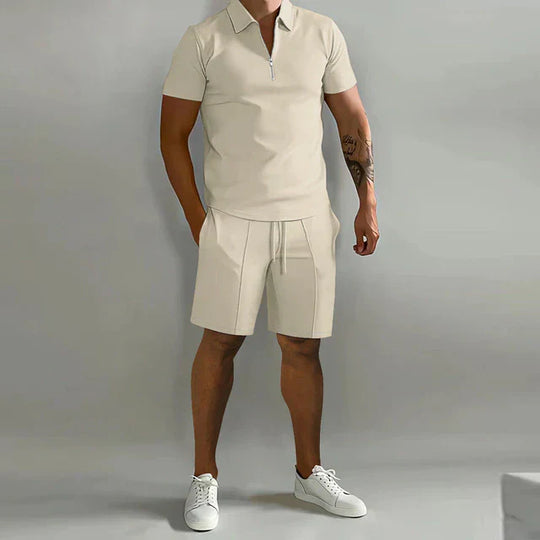 Herren Sommer Set Mit Polo Und Shorts