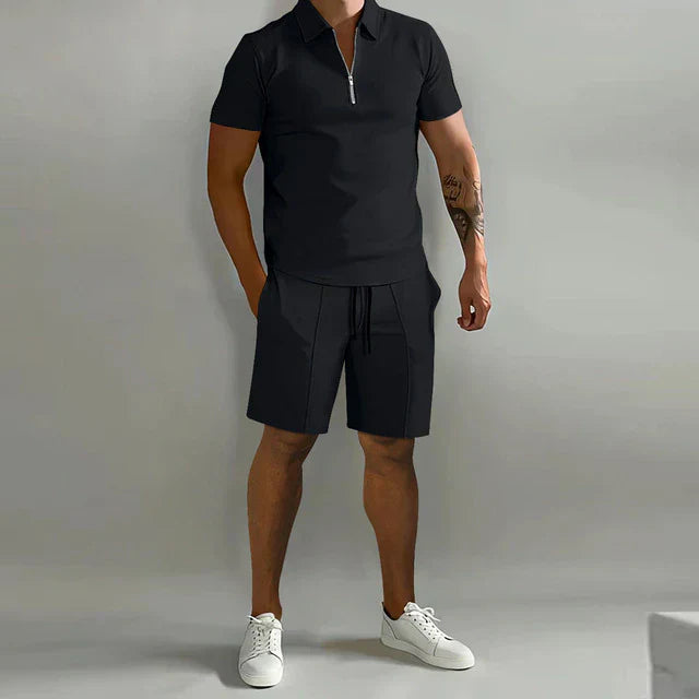 Herren Sommer Set Mit Polo Und Shorts