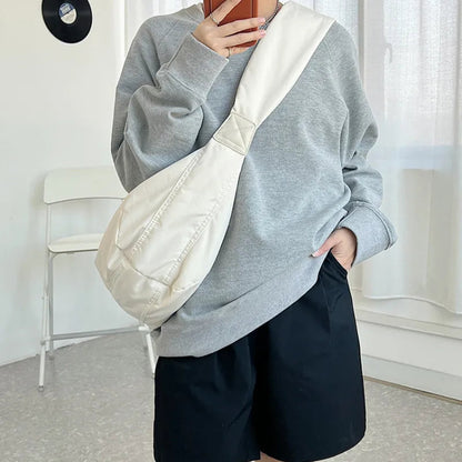 Nylon Puffer Hobo Umhängetasche mit verstellbarem Riemen