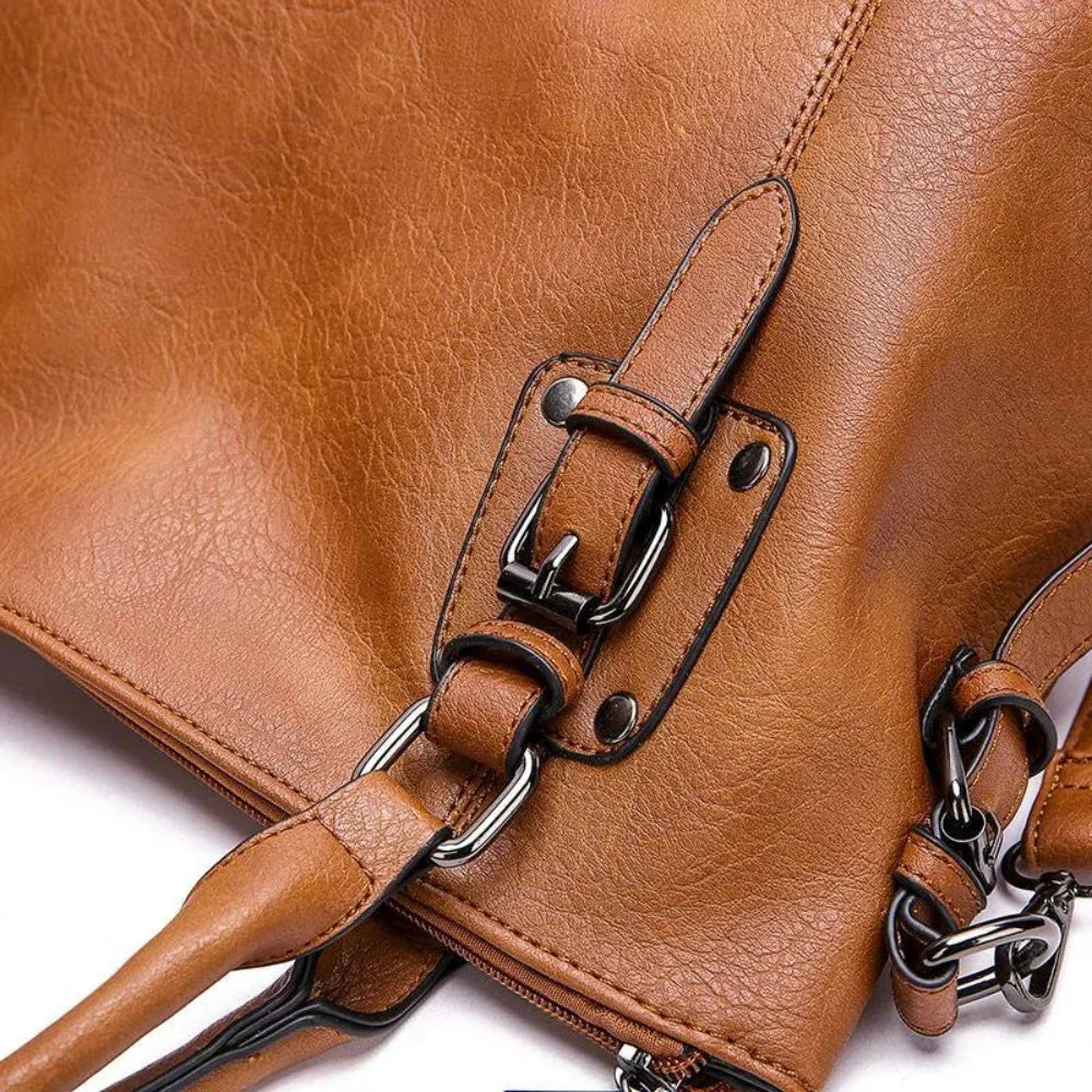 Elegante Schultertasche mit Schnallenverschluss für Damen