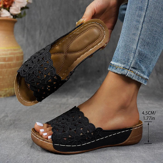 Stilvolle Netz-Sandalen für Damen