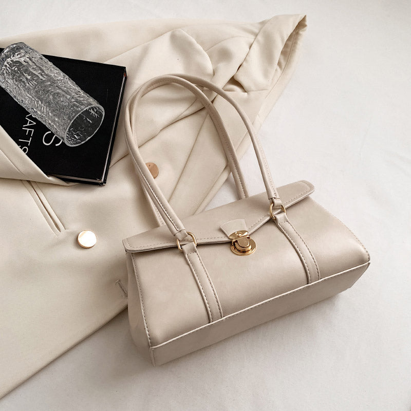 Vegane Leder Vintage Schultertasche