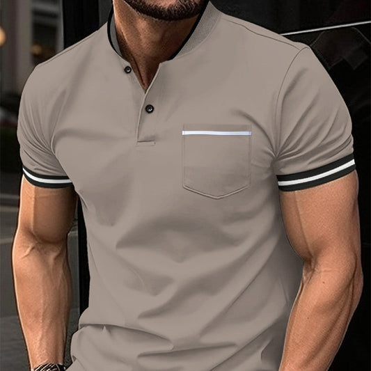 Herren Bequemes Baumwoll-Poloshirt