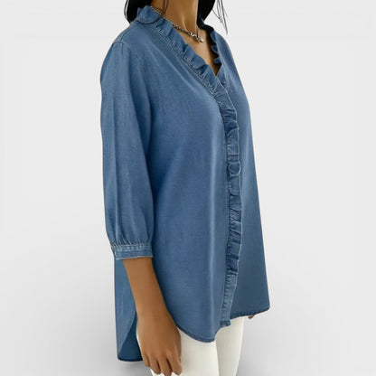 Elegante Bluse mit Rüschen für Damen
