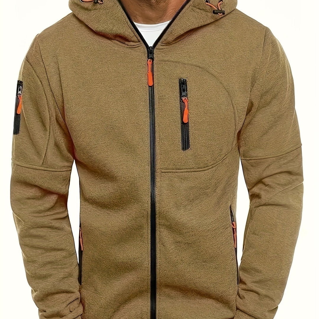 Sportliche Kapuzenjacke mit Reißverschluss für Herren