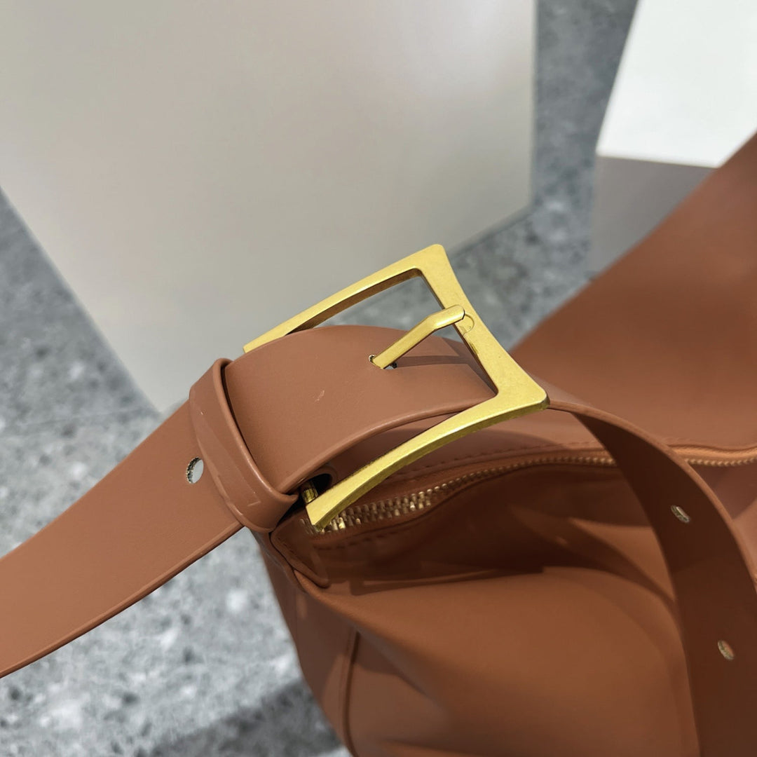 Minimalistische Schultertasche mit Reißverschluss für Damen
