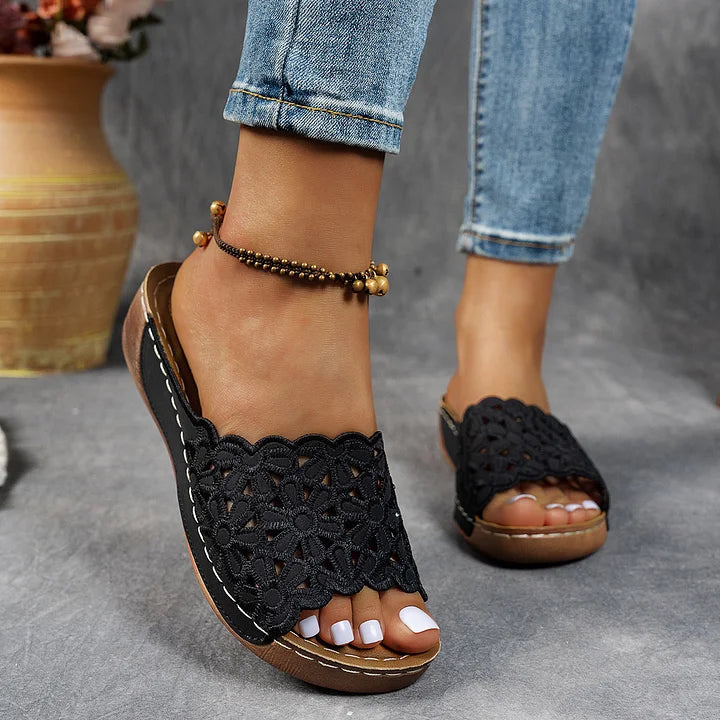 Stilvolle Netz-Sandalen für Damen
