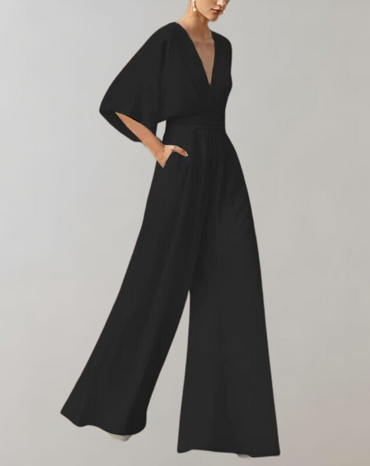 Lockerer Jumpsuit mit weitem Bein für Damen