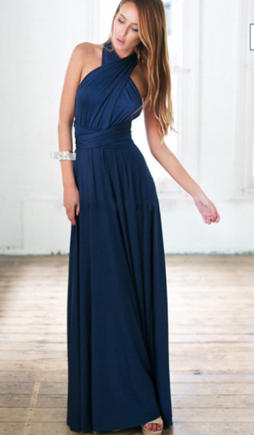 Multifunktionales Stretch-Wickelkleid für Damen
