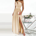 Elegantes Abendkleid mit Ein-Schulter-Träger und Seitenschlitz