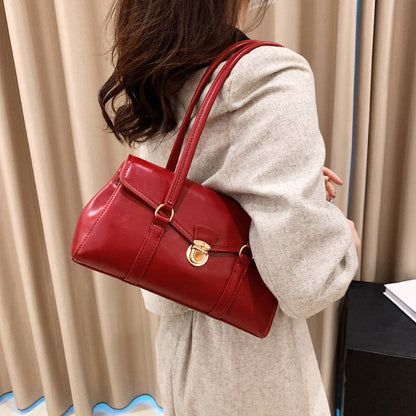 Vegane Leder Vintage Schultertasche