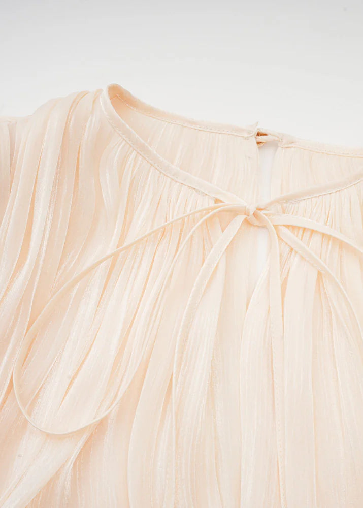 Champagner Satin Slip Kleid