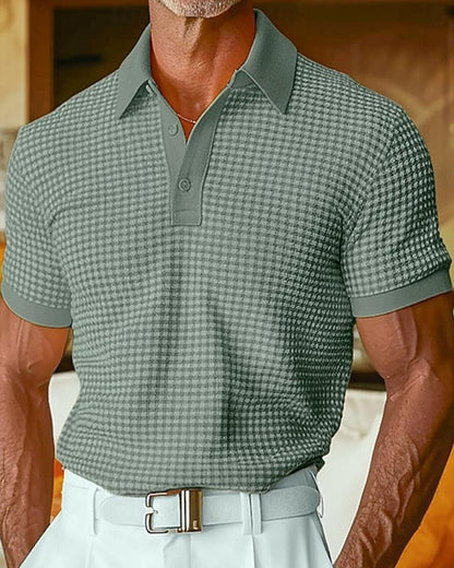 Herren Poloshirt Mit Knopfleiste Und Kurzarm