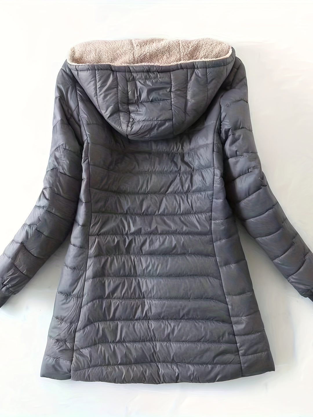 Midi-Steppmantel mit Fleecefutter für Damen