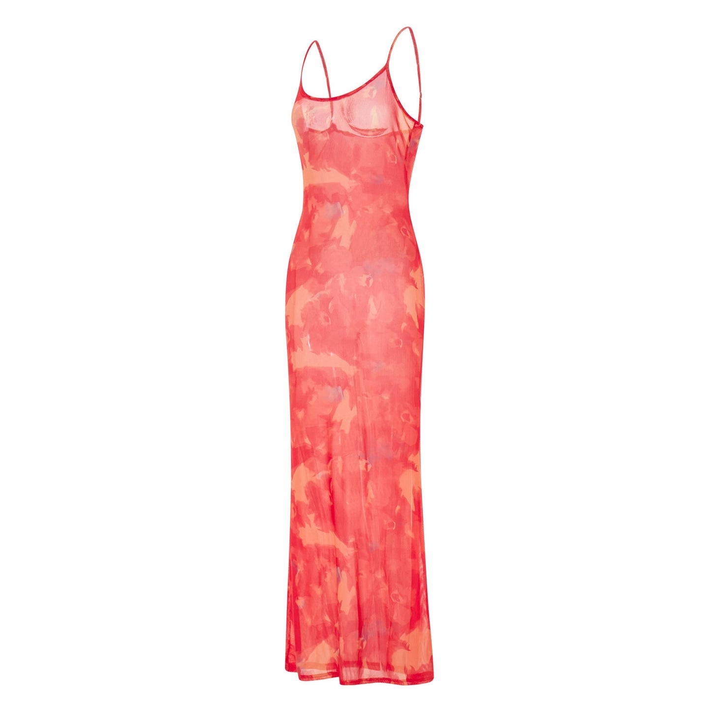 Damen Blumen Maxikleid Sommer Ärmellos Strandkleid
