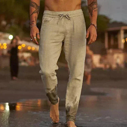 Herren Leichte Leinenhose Sommerhose