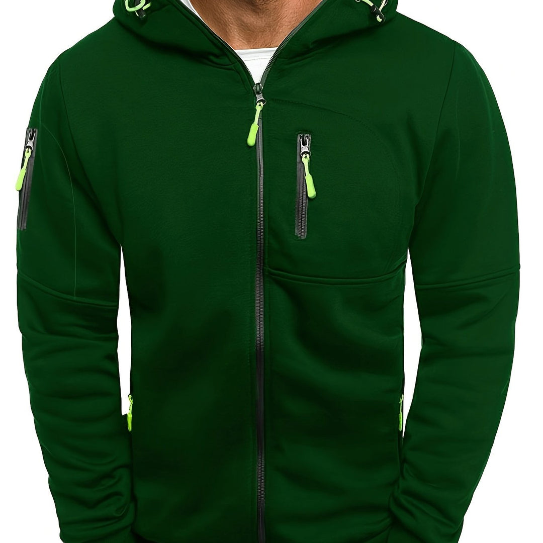 Sportliche Kapuzenjacke mit Reißverschluss für Herren