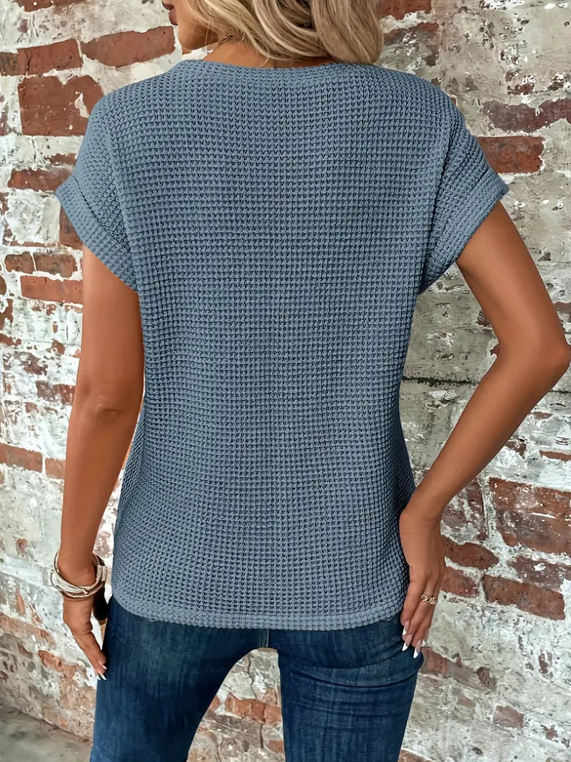 Lässiges T-Shirt mit kurzen Ärmeln