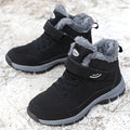Gefütterte Outdoor Winterstiefel mit Klettverschluss für Damen