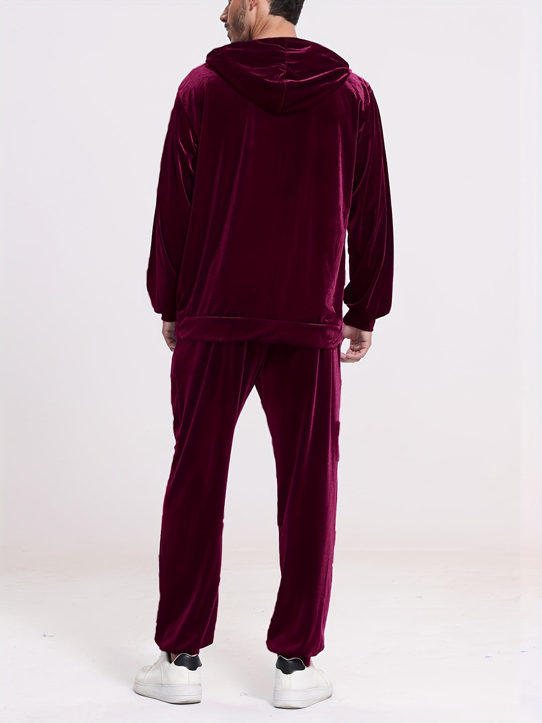 Zweiteiliges Kapuzenset mit Pullover und Hose für Herren